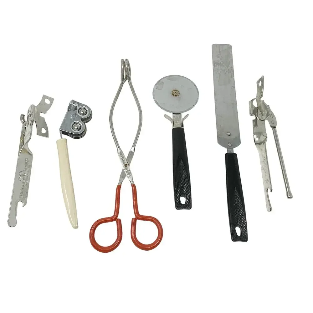 Vintage‎ EKCO Kitchen Utensils Accessories Mixed Lot Tongs Cutter Can Opener GUC